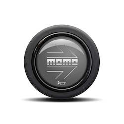 ARROW POLISHED ANTHRACITE (ROUND LIP) Horn Button