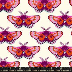 Yardage: Glow Moth Fire FQ - Firefly Sarah Watts for Ruby Star Society