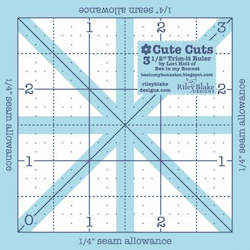 Cute Cuts 3 1/2â Square Ruler - Lori Holt for RBD Design