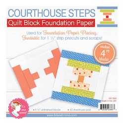Courthouse Steps 4 Inch Foundation Paper - Itâs Sew Emma