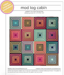 Mod Log Cabin Quilt Pattern - Tara Faughnan