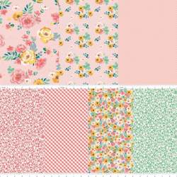 Pre Cuts 1: Spring Gardens Pink 1/2YD (7) - My Minds Eye for Riley Blake Designs