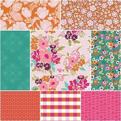 Pre Cuts 1: Flower Farm Pink FQB - Keera Job for Riley Blake Designs