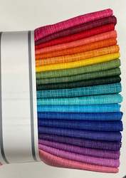 Rainbow Palette Quilter's Linen - Robert Kaufman Fat Quarter Bundle