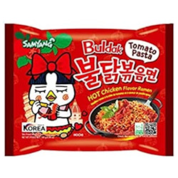 Frontpage: Samyang Tomato Pasta Hot Chicken Ramen Box