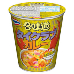 Frontpage: Nissin Thai Style Crab Curry Ramen Cup Box