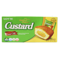 Lotte Custard Cream Cake Treat Box