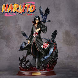 Naruto Shippuden Uchiha Itachi And Crow Collection Model Toy 25cm