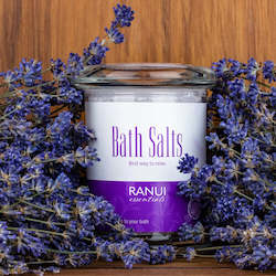 Lavender oil extraction: Bath Salts 250gms