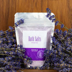 Lavender oil extraction: Bath Salts Sachet