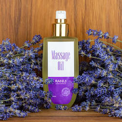 Lavender oil extraction: Massage Oil