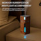 Electric Humidifier Essential Ultrasonic Wood Grain Air Humidifier USB Mini Mist Maker LED Light