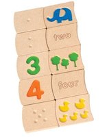 Internet only: Number tiles 1-10 by plan toys