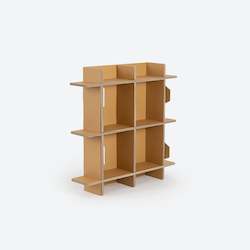 Furniture: Pack-down-able display shelf
