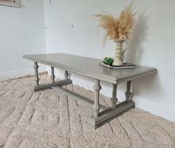 Artisan Furniture Collection: Large Linen Coffee Table