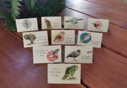 Mini Mihi Cards - set of 10 (affectionate messages)