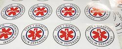 Products: Type 1 Diabetic Medical Alert Decal