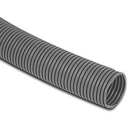 Plumbing Selfcontainment: UK 28.5mm Grey Convoluted Waste Hose - 1 metre