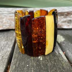 Baltic amber cuff bracelet