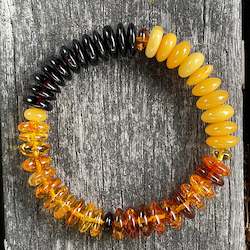 Baltic Amber rondel bracelet