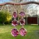 Brazilian pink tourmaline Wild at Heart earrings