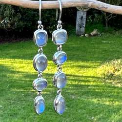 Jewellery: Rainbow moonstone wild at heart earrings