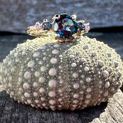 Jewellery: London Blue topaz and diamond ring