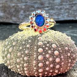 Jewellery: Boulder Opal Petal ring