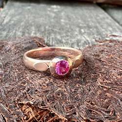 Jewellery: Pink sapphire Amore ring