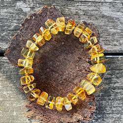 Jewellery: Faceted cognac Baltic Amber bracelet