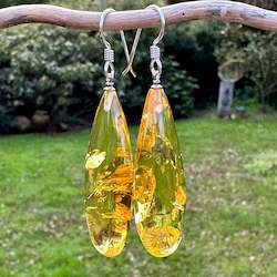 Baltic Amber drop earrings