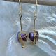 Purple Aksel Holmsen earrings