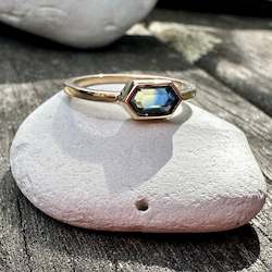 Australian parti sapphire ring