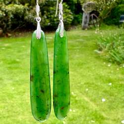 New Zealand greenstone earrings