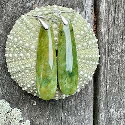 Jewellery: Marsden Flower greenstone matched earrings