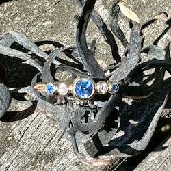 Jewellery: Fine sapphire and diamond ring