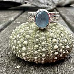 Jewellery: Aquamarine fine unity ring