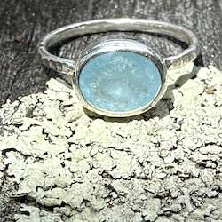 Jewellery: Faceted aquamarine ring