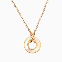 Carina Circle Necklace in s925 with gold plating