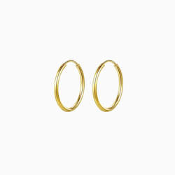 Arya Hoops Earrings in s925 with gold plating