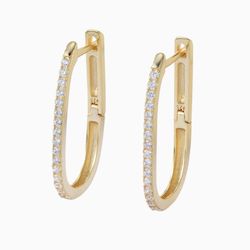 Althea Hoops Earrings in s925 with gold plating