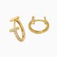 Zoey Hoops Earrings in s925 with gold plating