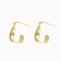 Lexie Hoops Earrings in s925 with gold plating