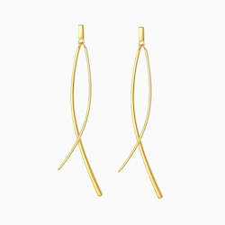 Divine Drop Earrings in s925 with gold plating