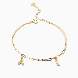 Jewellery: Monique Eiffel Tower Bracelet in s925 with gold plating