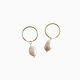 Jacqui Pearl Pendant Earrings in s925 with gold plating