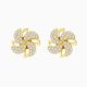 Amy Pinwheel Stud Earrings in s925 with gold plating