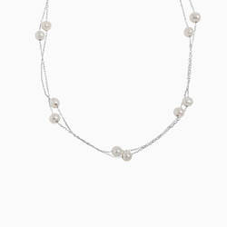 Margaret Double Layered Pearl Necklace