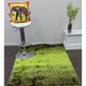 Hand Knotted Two Tone Gradiation Shaggy Rug Green 1.2X1.7M ( Nl)