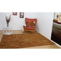 Super special heavy duty urban rug brown and beige 200x290cm